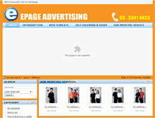 Tablet Screenshot of advertising.epage.com.my